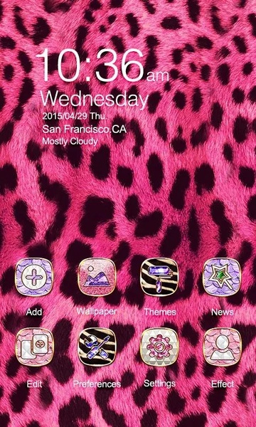 Glitter GOLauncher EX Theme - Preview 2