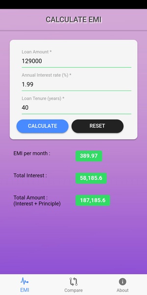Easy EMI Calculator - Preview 4