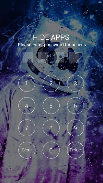 Neon marshmello blue colorful theme - Preview 1