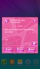 GO SMS Pink Diamonds Theme screenshot 1