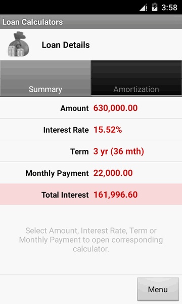 Loan Calculators - Preview 3