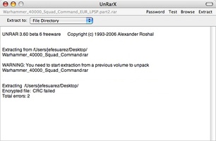 UnRarX screenshot 1