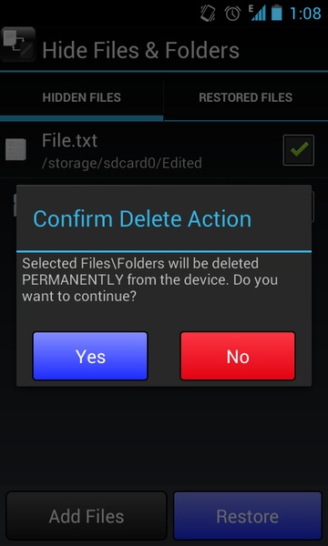 Hide Files & Folders - Preview 3