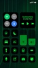 Wow Green Black - Icon Pack screenshot 3