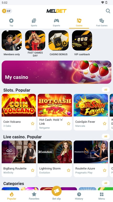 Melbet Screenshot 2