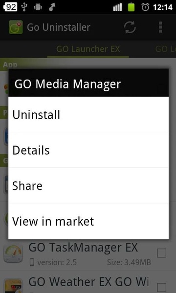 Go Uninstaller - Preview 1