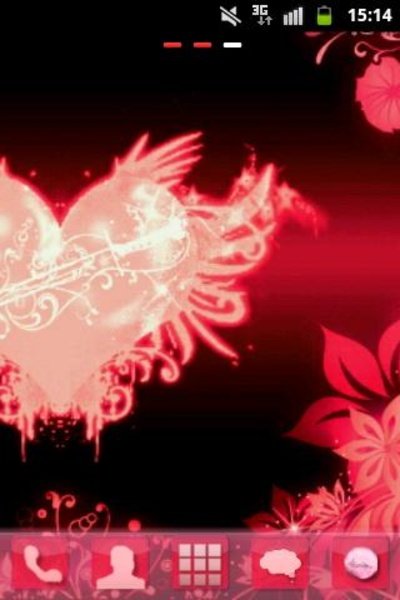 GO Launcher Theme Love Heart - Preview 1