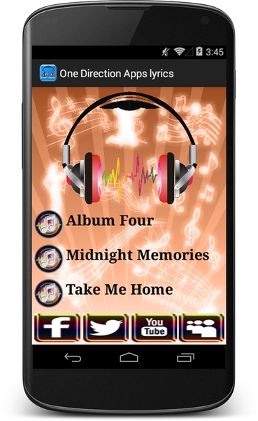 One Direction Apps lyrics - Preview 3