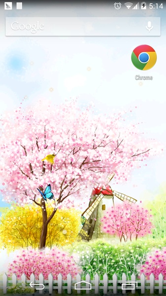 Bird tweet and fragrant flowers Lwp Free - Preview 2