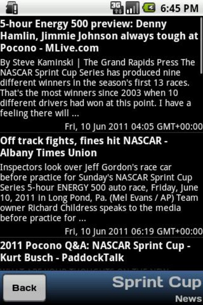 NascarInfo - Preview 1