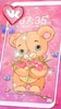 Teddy Bear Pink Theme Launcher screenshot 3