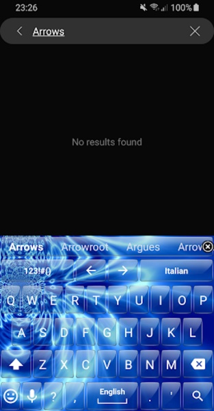 Theme x TouchPal Glass Blue Wave - Preview 7