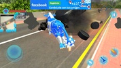 Police Bull Robot Car Transform War screenshot 2