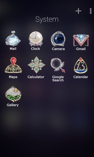 Jewelry GO Launcher Theme GOLauncher EX Theme - Preview 1