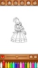 Cute Princess dolls Coloring Book screenshot 3