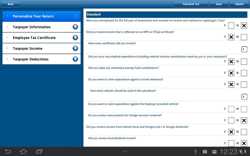 SARS eFILING - Preview 4