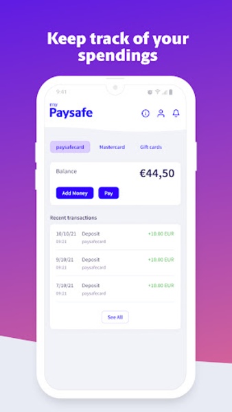 paysafecard 3.7.1 Android Uptodown