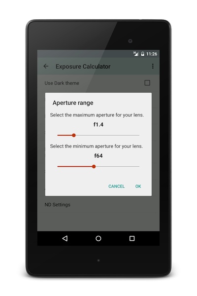 Exposure Calculator - Preview 5