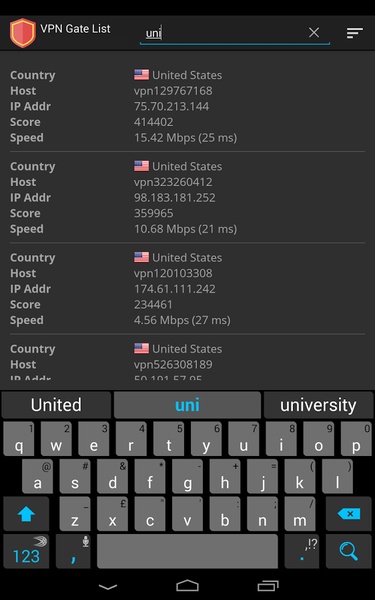 VPN Gate List - Preview 4