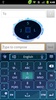 GO Keyboard Blue Future theme screenshot 1