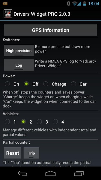 Drivers Widget - Preview 4