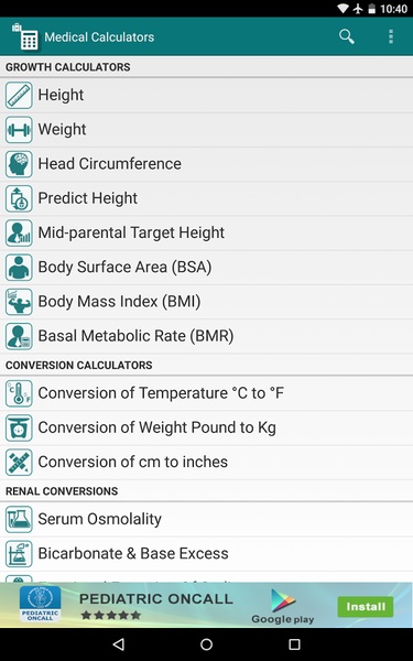 Medical Calculators - Preview 6