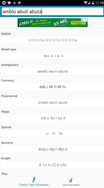 Cool Fancy Text Generator - Preview 2