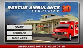 Rescue Ambulance Simulator 3D screenshot 1