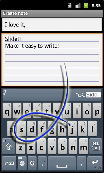 SlideIT Teal Blue skin - Preview 2