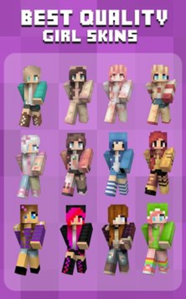 Cute Girls Skins for Minecraft PE::Appstore for Android