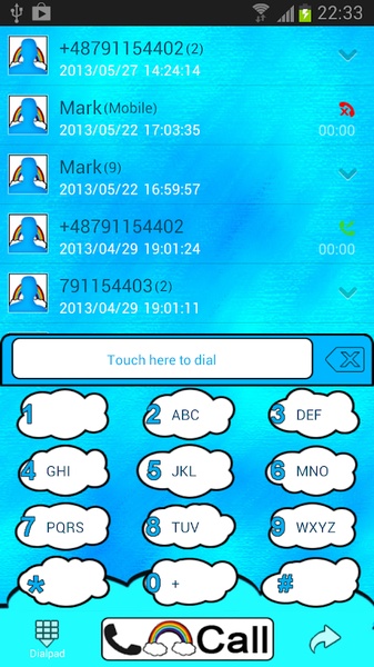 GO Contacts Beautiful Clouds - Preview 5