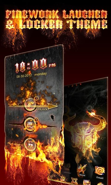 Firework GOLauncher EX Theme - Preview 1