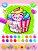 Cupcakes Coloring Book Glitter screenshot 3