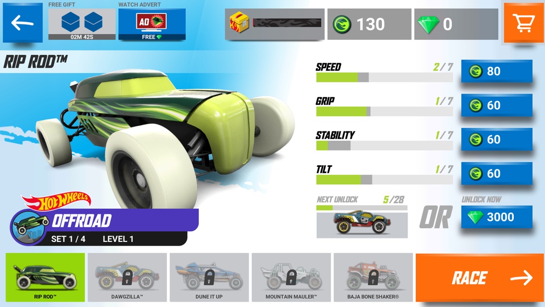 Hot Wheels Race Off fur Android Lade die APK von Uptodown herunter