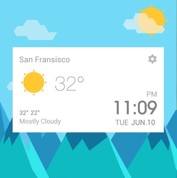Google Now Style - Preview 1