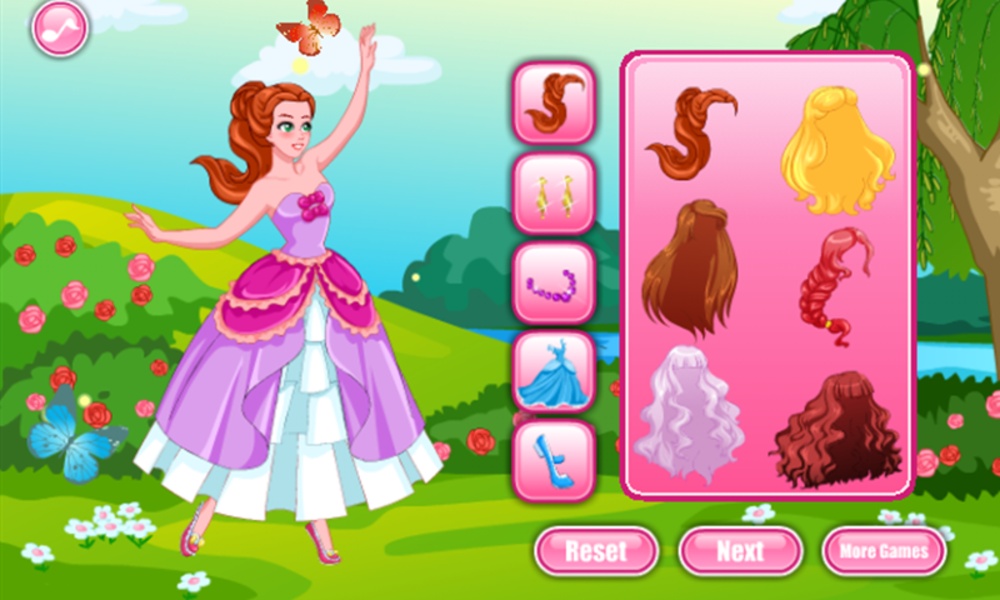 open lace back dress Spoiled Princess Dress Up