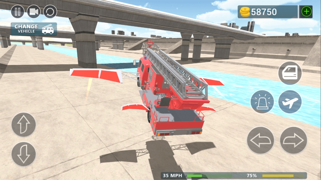 Fire Truck Flying Car - Preview 6