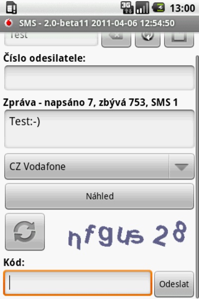 CZ SMS - Preview 1