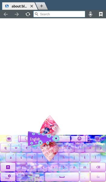 GO Keyboard Flower Keyboard Theme - Preview 6