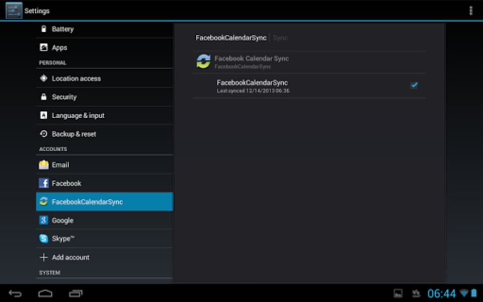 Facebook Calendar Sync - Preview 5