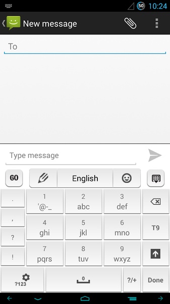 GO Keyboard Elegant White Theme - Preview 4