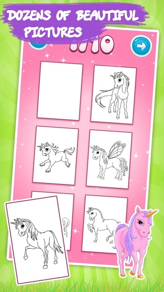 Unicorns Coloring Book - Preview 6