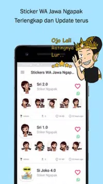 Stiker WA Jawa Ngapak Wong Jowo - Preview 1
