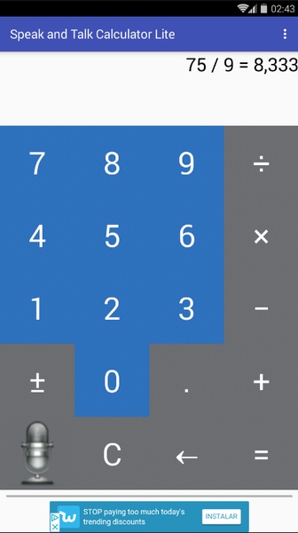 Speak and Talk Calculator Lite - Preview 3