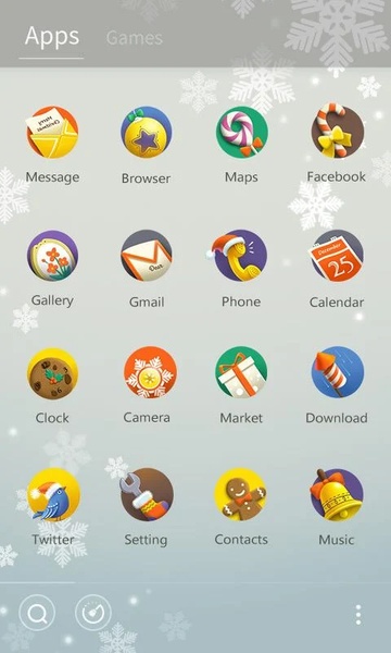 Christmas GOLauncher EX Theme - Preview 3