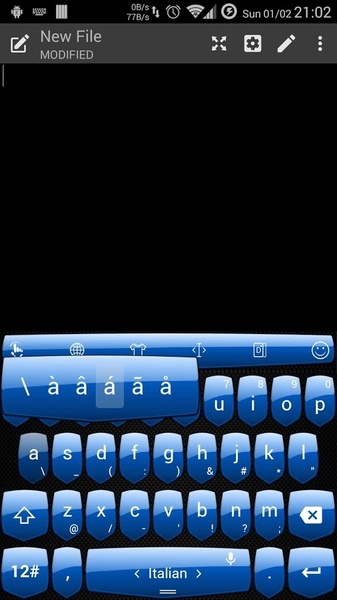Theme TouchPal Shield - Blue - Preview 4