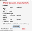 Calorie Requirement screenshot 1