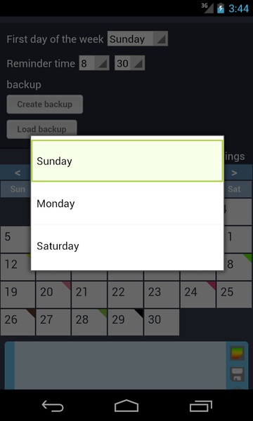 Calendar with colors - Preview 5