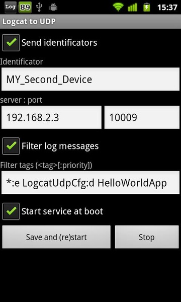 Logcat to UDP - Preview 2