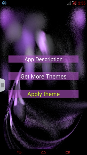 Purple Flame GO Keyboard theme - Preview 3